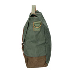 Minerva Borsa a mano unisex Canvas e pelle ZG3011-VERDE GREEN Gave Lux
