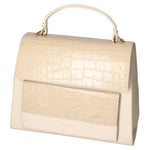 Borsa a mano da donna Made in Italy Vera pelle MYB-7034-SS-D37+C37 BEIGE My Best Bag