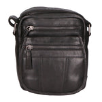 Borsa a tracolla unisex vera pelle 100% Made in Italy SN5862547-BLACK Santini Firenze
