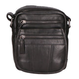 Borsa a tracolla unisex vera pelle 100% Made in Italy SN5862547-BLACK Santini Firenze