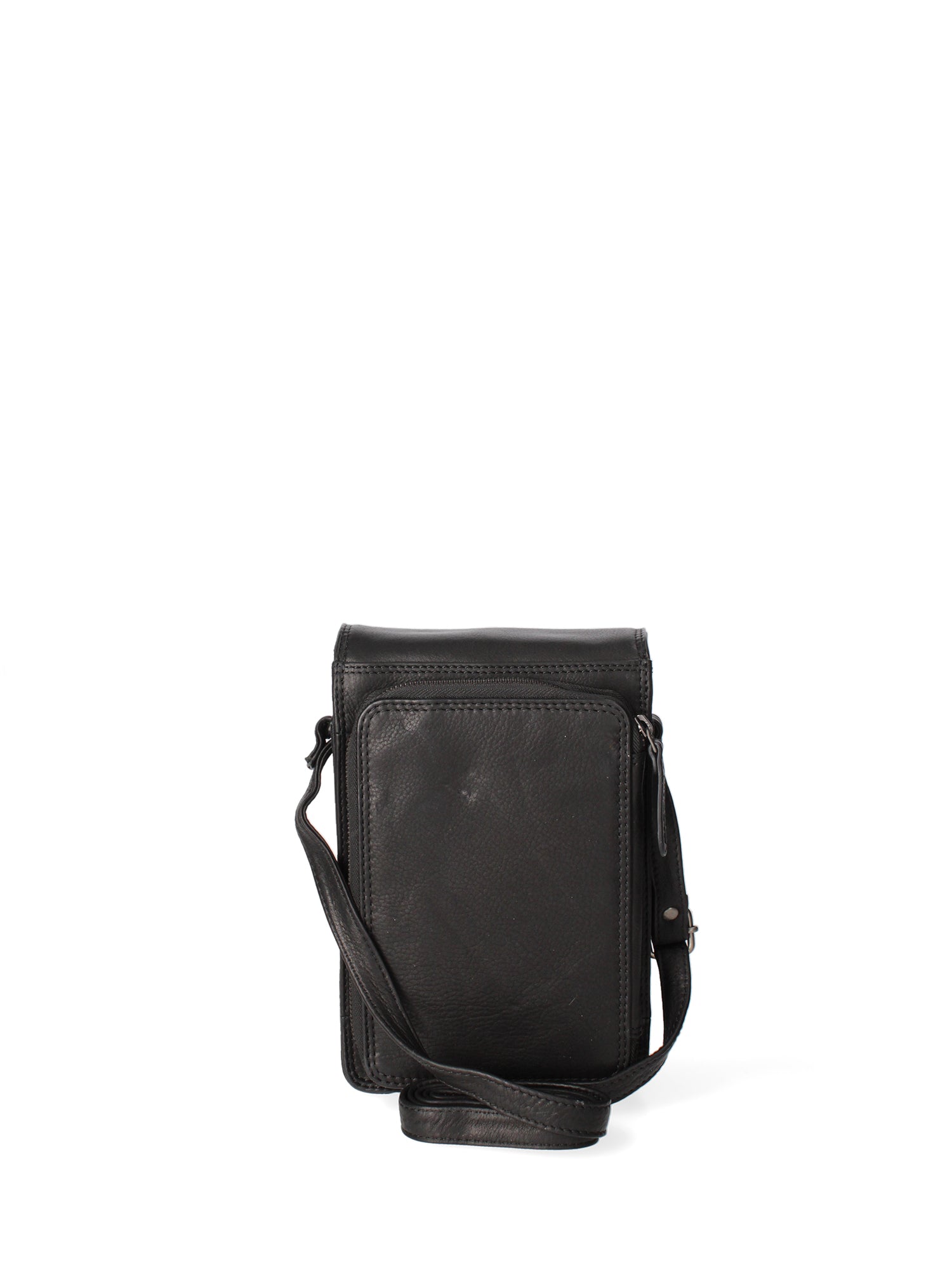 Borsa a tracolla uomo in vera pelle RFID HILB-2632-NERO Hill Burry