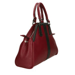 Emeraude Borsa a mano da donna Vera Pelle 6710-BORDO+NERO Gave Lux