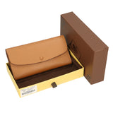 Marcella 60698 2-CUOIO COGNAC Portafoglio donna in vera pelle Gave Lux