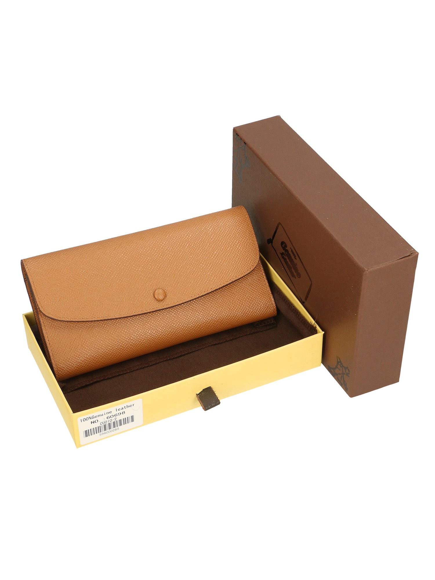 Marcella 60698 2-CUOIO COGNAC Portafoglio donna in vera pelle Gave Lux