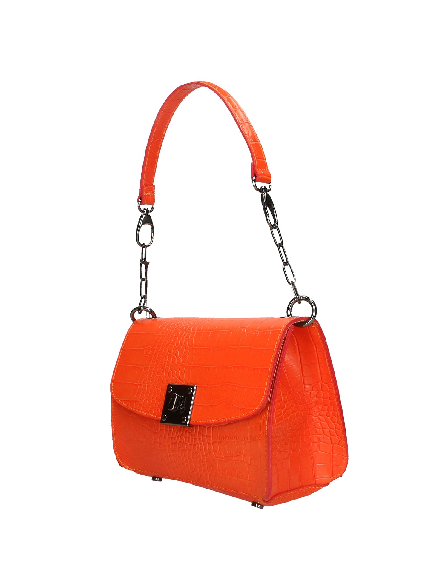Nicole Borsa a spalla da donna Vera pelle 193746-ARANCIO ORANGE Gave Lux