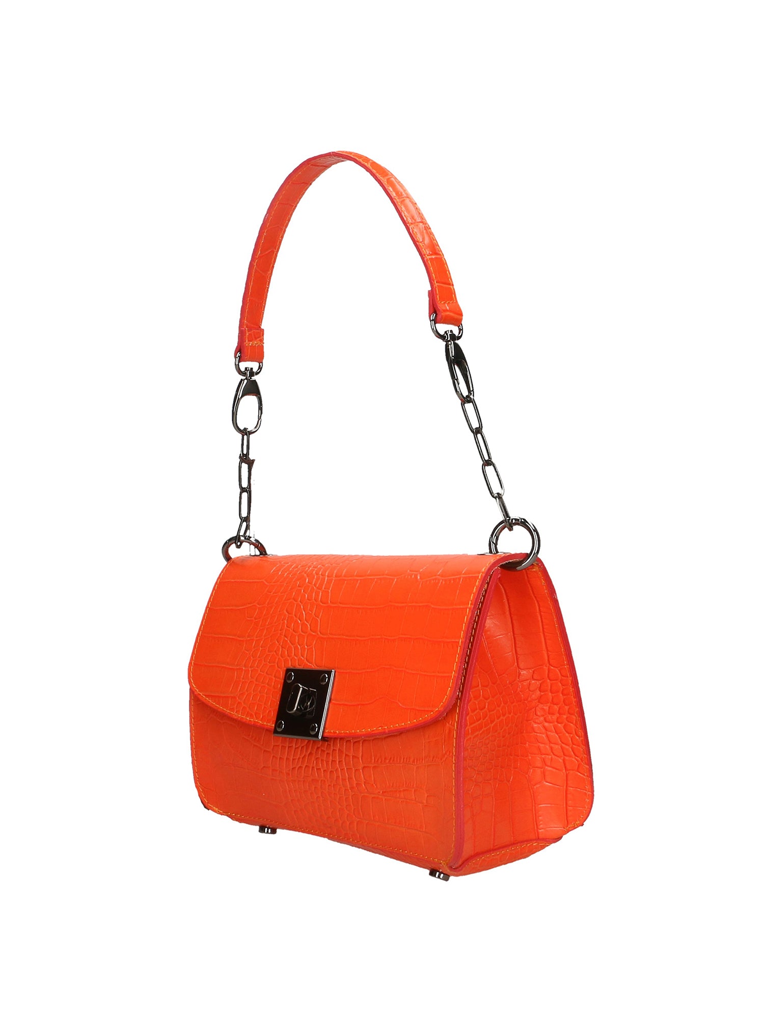 Nicole Borsa a spalla da donna Vera pelle 193746-ARANCIO ORANGE Gave Lux