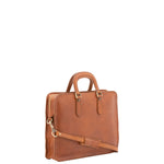 Borsa a mano unisex in vera pelle Made in Italy 4410-MIELE Alessia Firenze