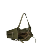 Silvana Pro Borsa a spalla da donna Vera pelle 7001-74 VERDE MILITARE Chiara Ferretti