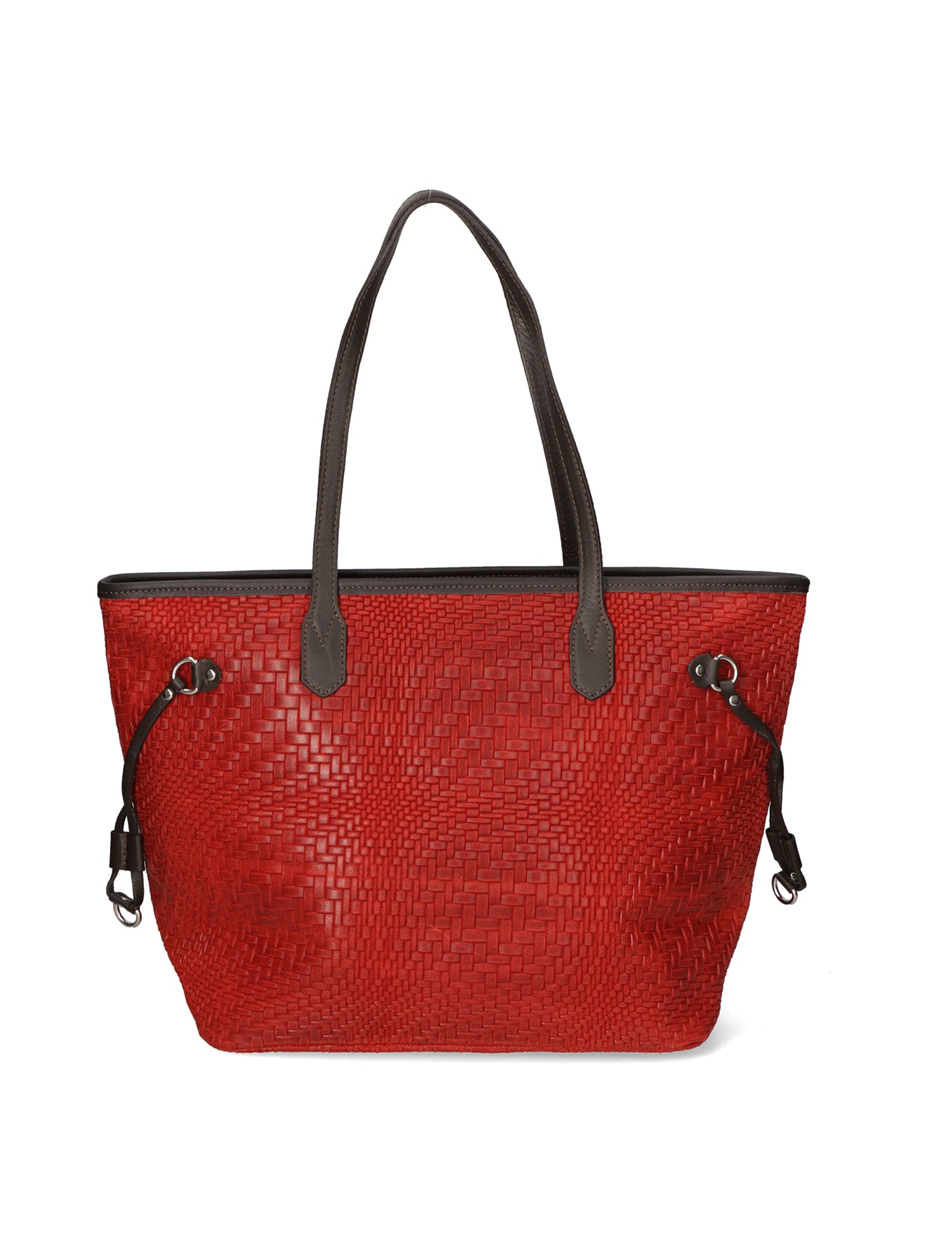 Emiliana Borsa a spalla da donna Vera pelle 80061-ROSSO Gave Lux