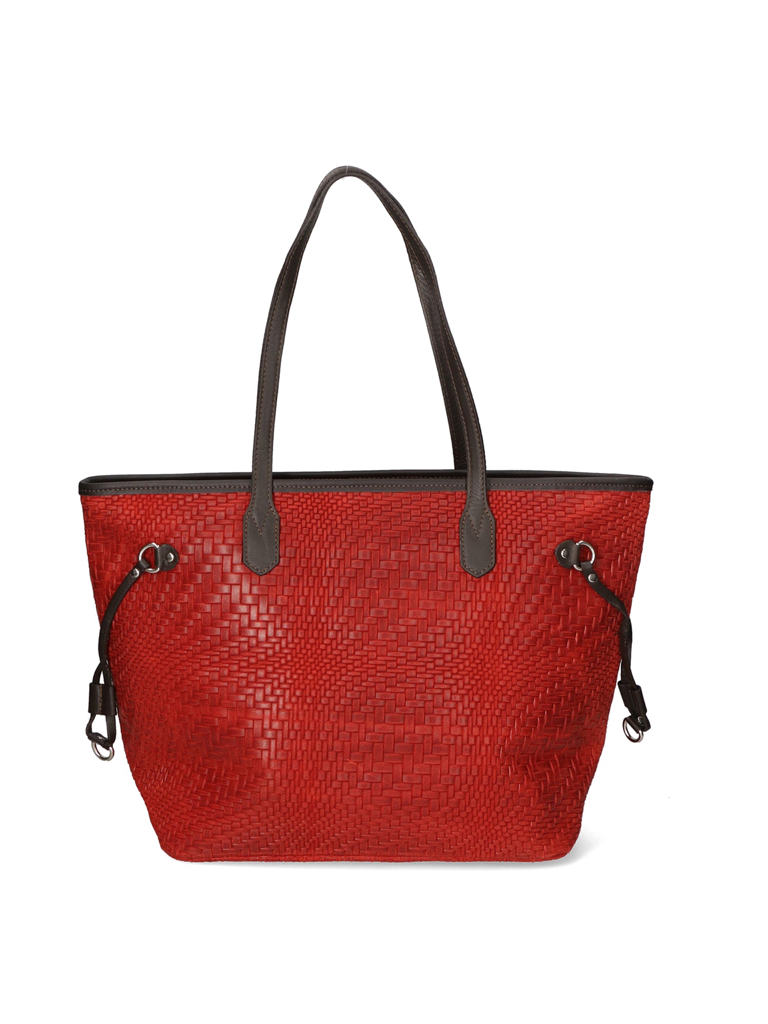 Emiliana Borsa a spalla da donna Vera pelle 80061-ROSSO Gave Lux