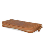 Carmela Portafoglio donna vera pelle Zip 10033-CUOIO Gave Lux