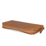 Carmela Portafoglio donna vera pelle Zip 10033-CUOIO Gave Lux