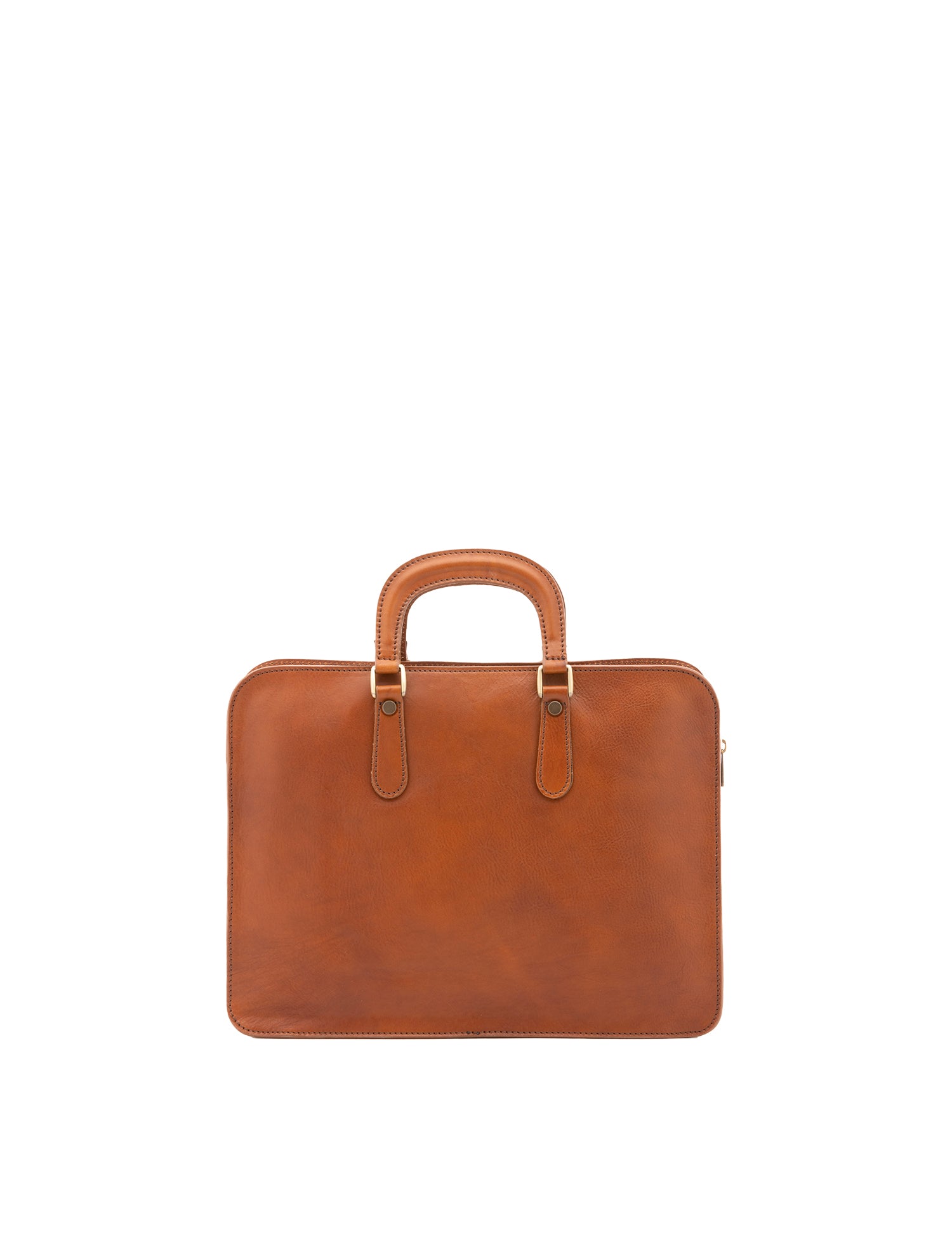 Borsa a mano unisex in vera pelle Made in Italy 4410-MIELE Alessia Firenze