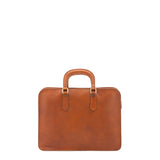 Borsa a mano unisex in vera pelle Made in Italy 4410-MIELE Alessia Firenze
