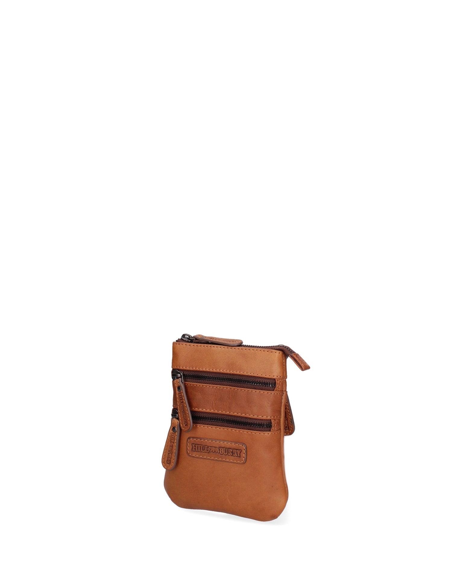 Borsa a tracolla da uomo 100% vera pelle HILB-3190-CUOIO Hill Burry