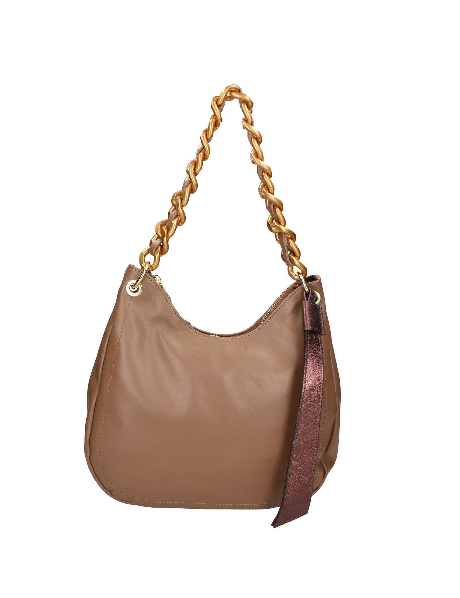 Artemisia Borsa a spalla da donna Vera pelle 05462-S40 TAUPE L015 T.MORO Gave Lux