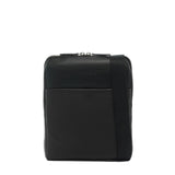 MO-32DO-BLACK Borsa a tracolla uomo in vera pelle Momo Design