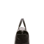 Borsa da viaggio unisex vera pelle 100% cotone 4546-NERO Alessia Firenze
