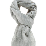 Silvia L2003-GRIGIO CHIARO Foulard unisex Cotone e Seta Gave Lux