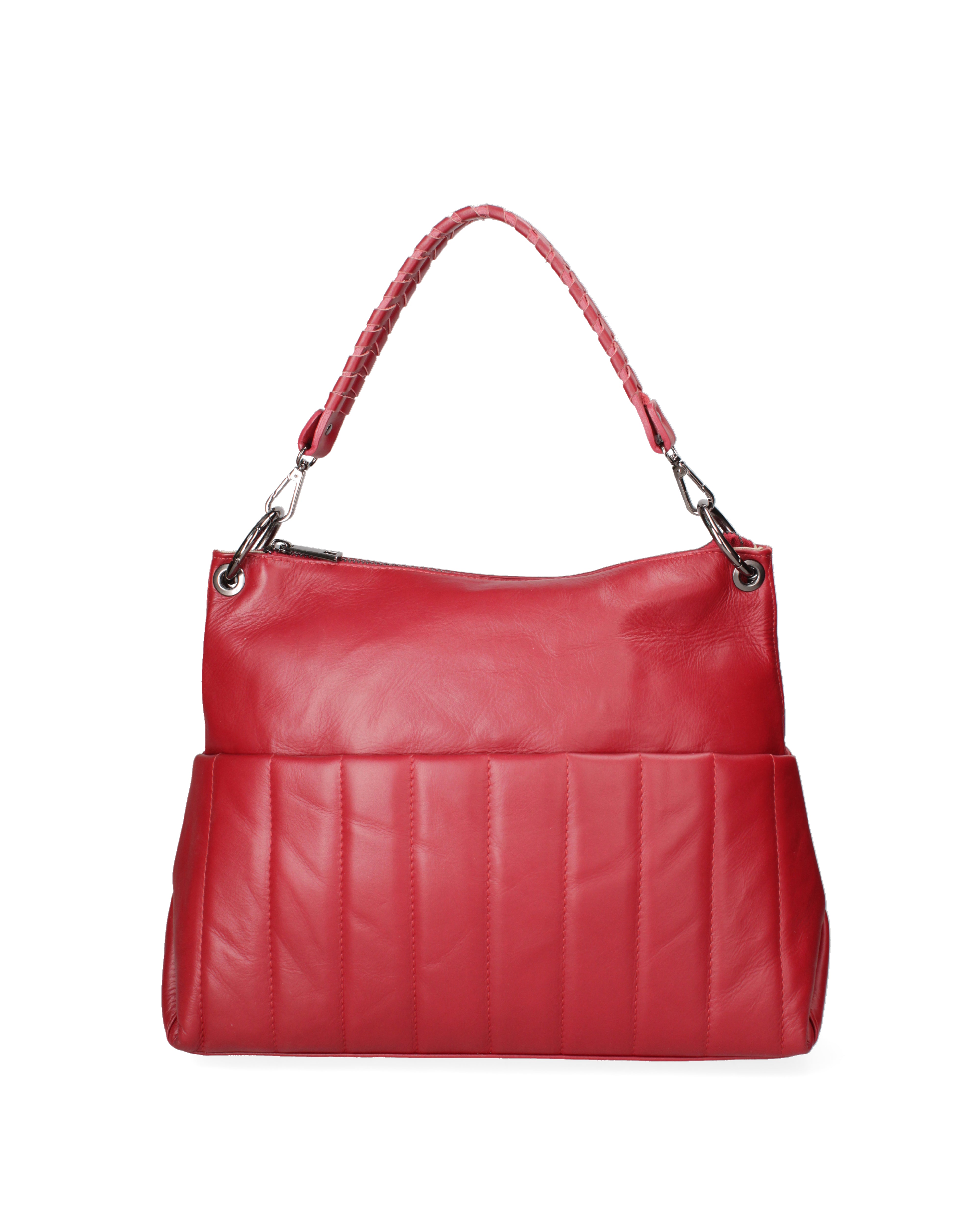 Seraphina Pro Borsa a spalla da donna Vera pelle 3920-S10 RUBINO Gave Lux