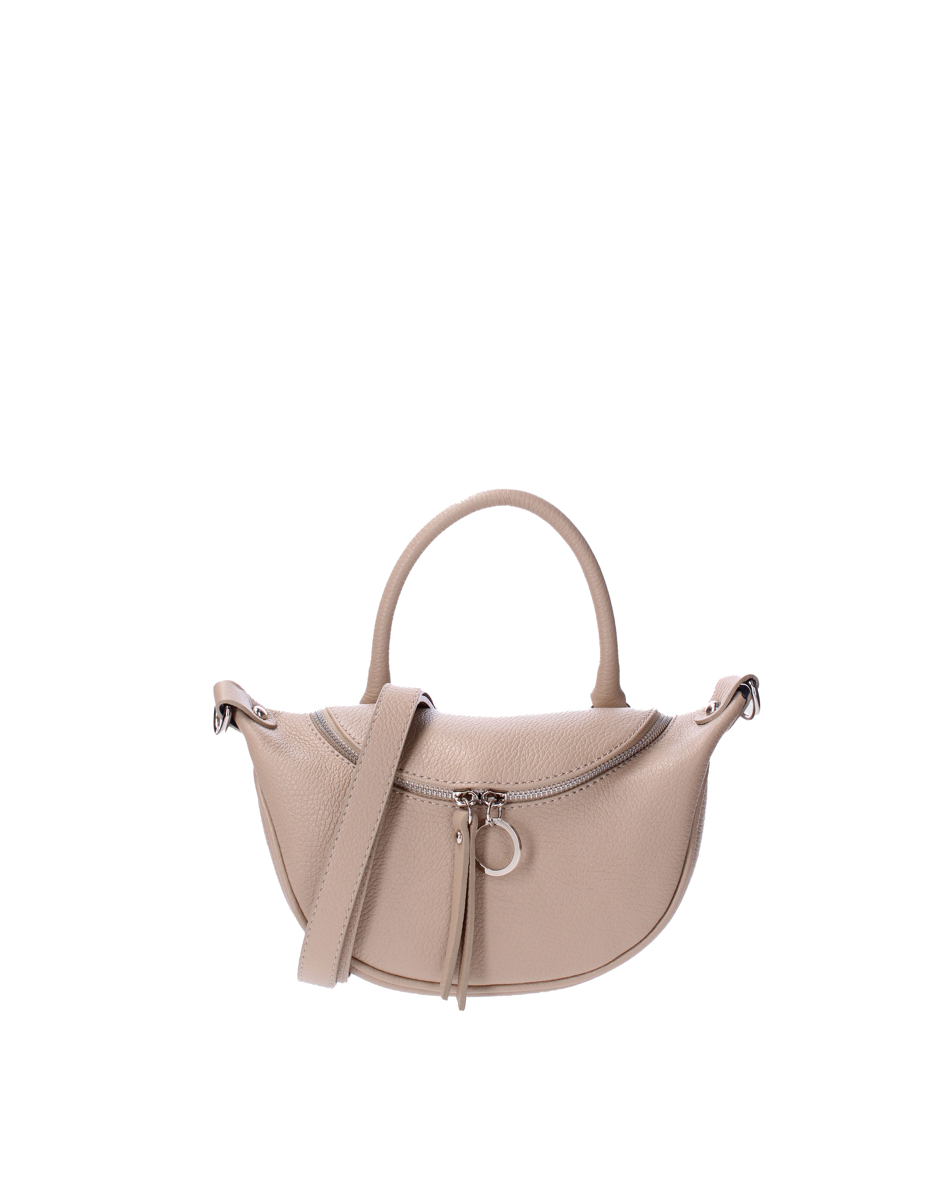 Mae Borsa a mano da donna Vera pelle 07142-D05 CAPPUCCINO Viola Castellani