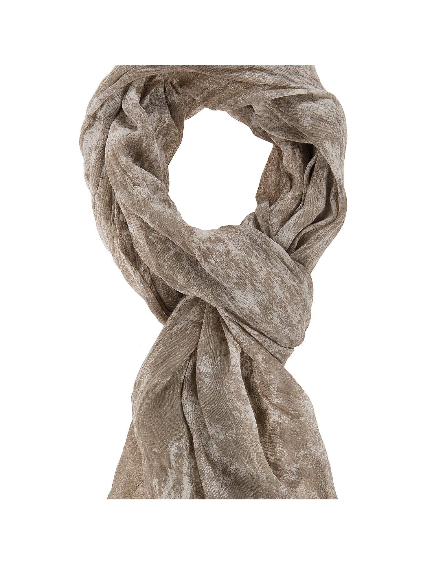Sophy L2015-TAUPE Foulard unisex cotone e seta Gave Lux