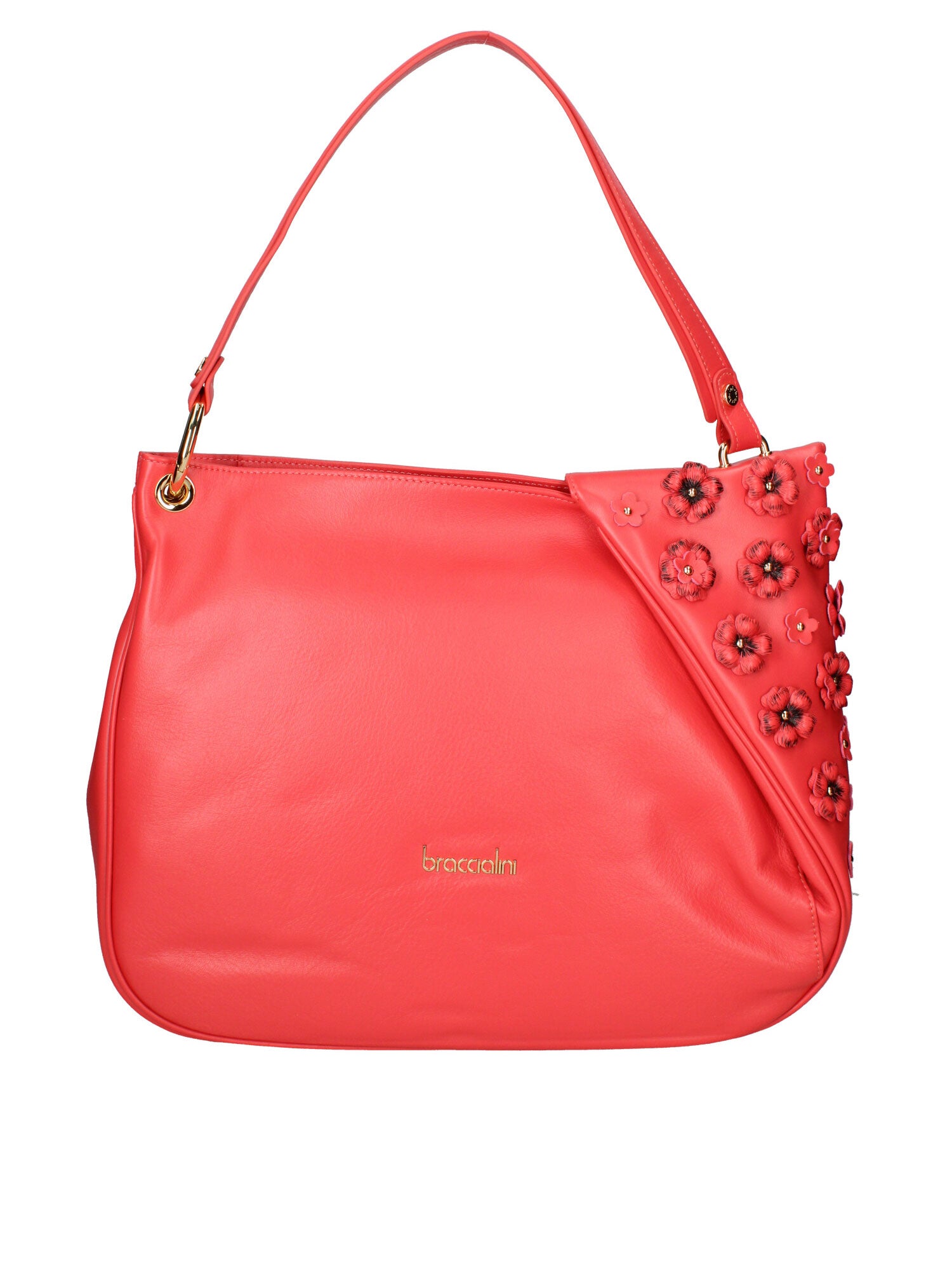 Elowen Plus Borsa a spalla da donna Vera pelle B17242-ROSSO Braccialini