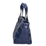 Borsa a mano da donna 100% vera pelle MYB-6025-FW-8864 BLU My Best Bag