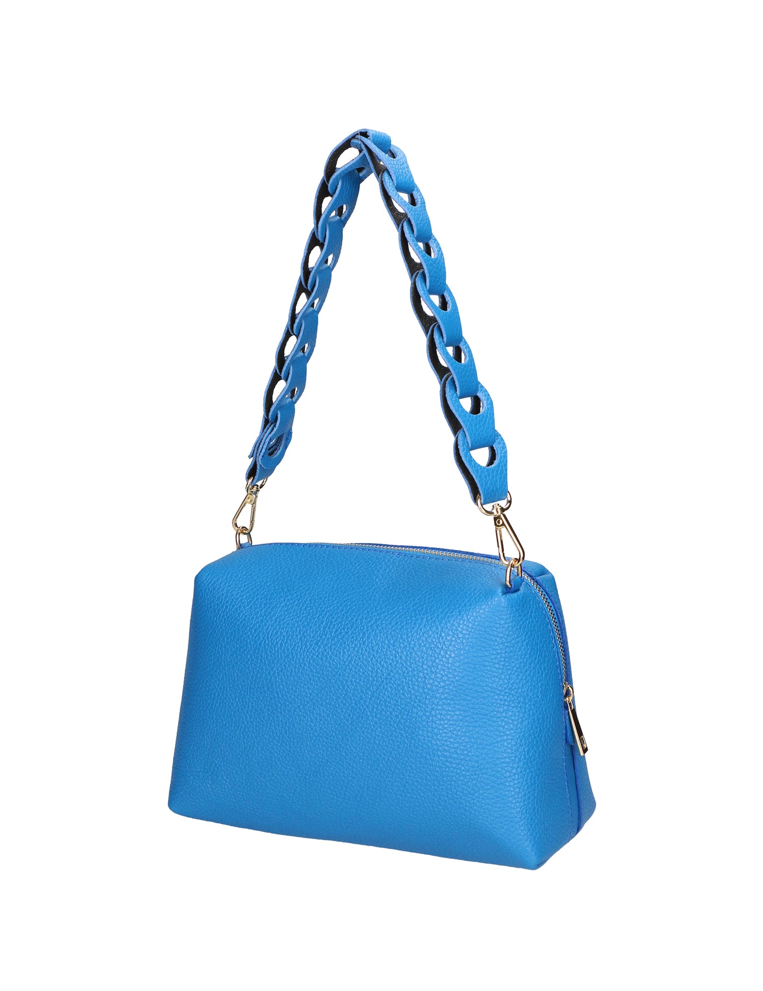 Livia Borsa a spalla da donna Vera pelle 06443-BLU ASTER Gave Lux