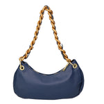 Ferrara Borsa a spalla da donna Vera pelle 05461-S24 BLU JEANS L033 BLU Gave Lux