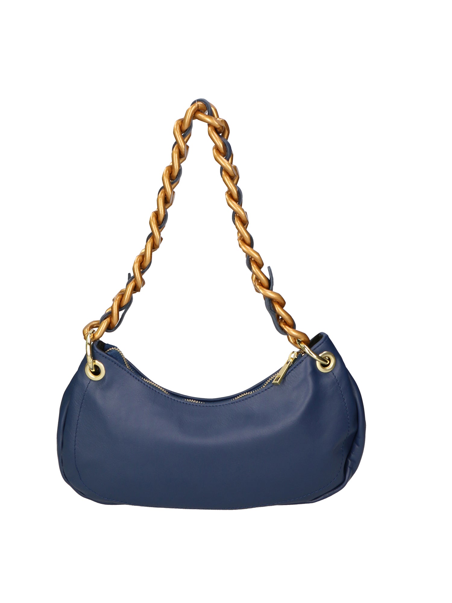 Ferrara Borsa a spalla da donna Vera pelle 05461-S24 BLU JEANS L033 BLU Gave Lux