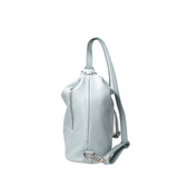 Anjelica women's shoulder bag convertible into a backpack in genuine leather, Made in Italy, 33x31x12 cm