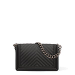 Borsa a mano da donna 100% Pvc FLAT-M 24-BLACK - BRUSH CDF Marc Ellis