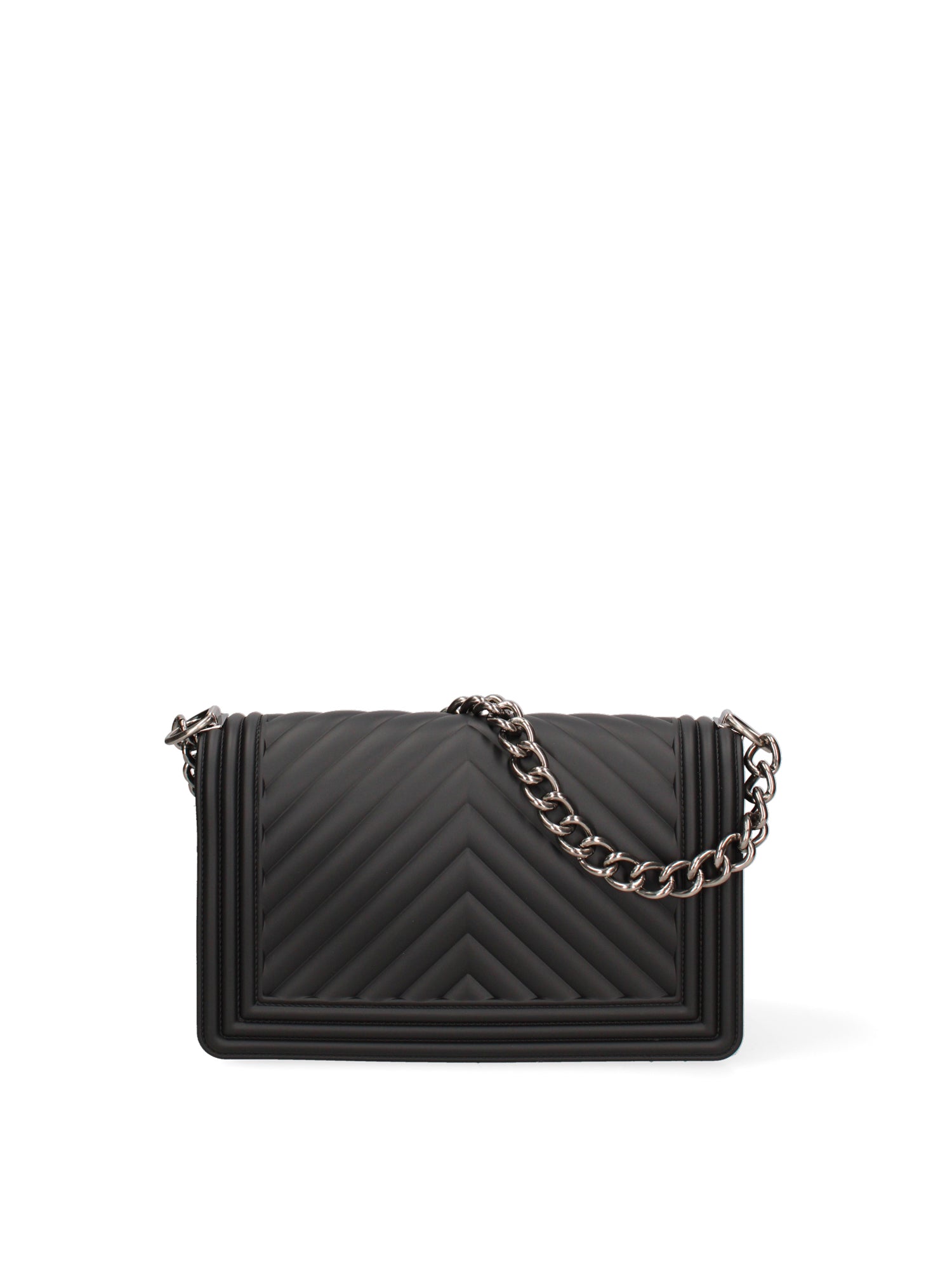 Borsa a mano da donna 100% Pvc FLAT-M 24-BLACK - BRUSH CDF Marc Ellis