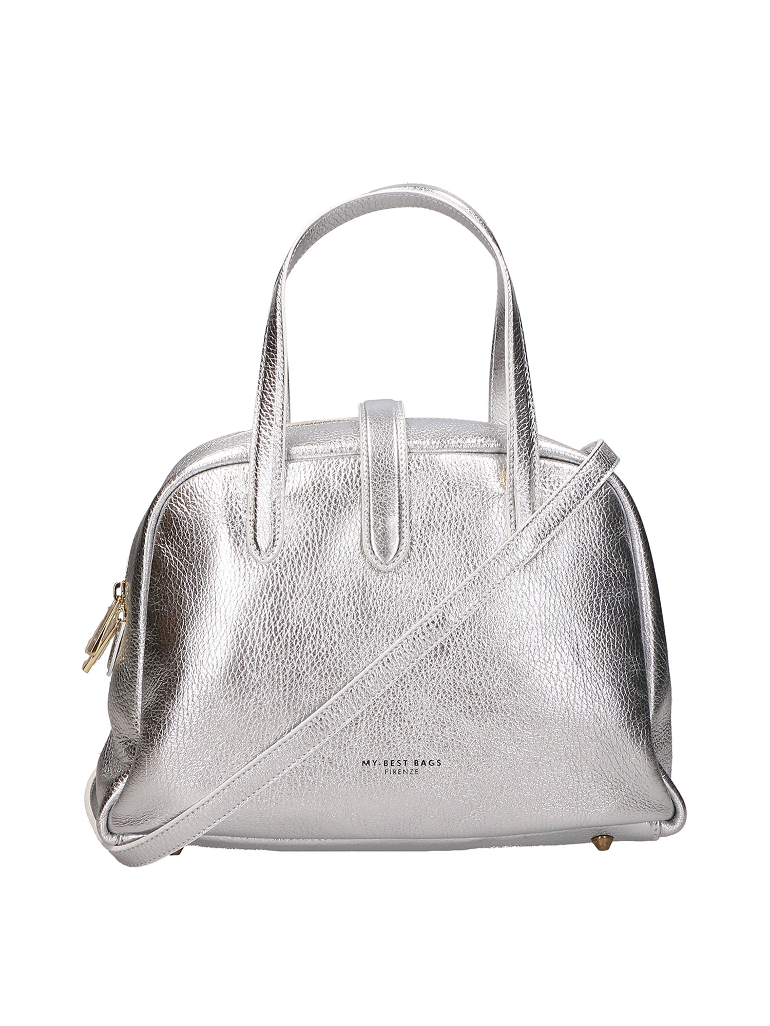 Borsa a mano da donna 100% vera pelle MYB-7025-SS-DL1 SILVER My Best Bag