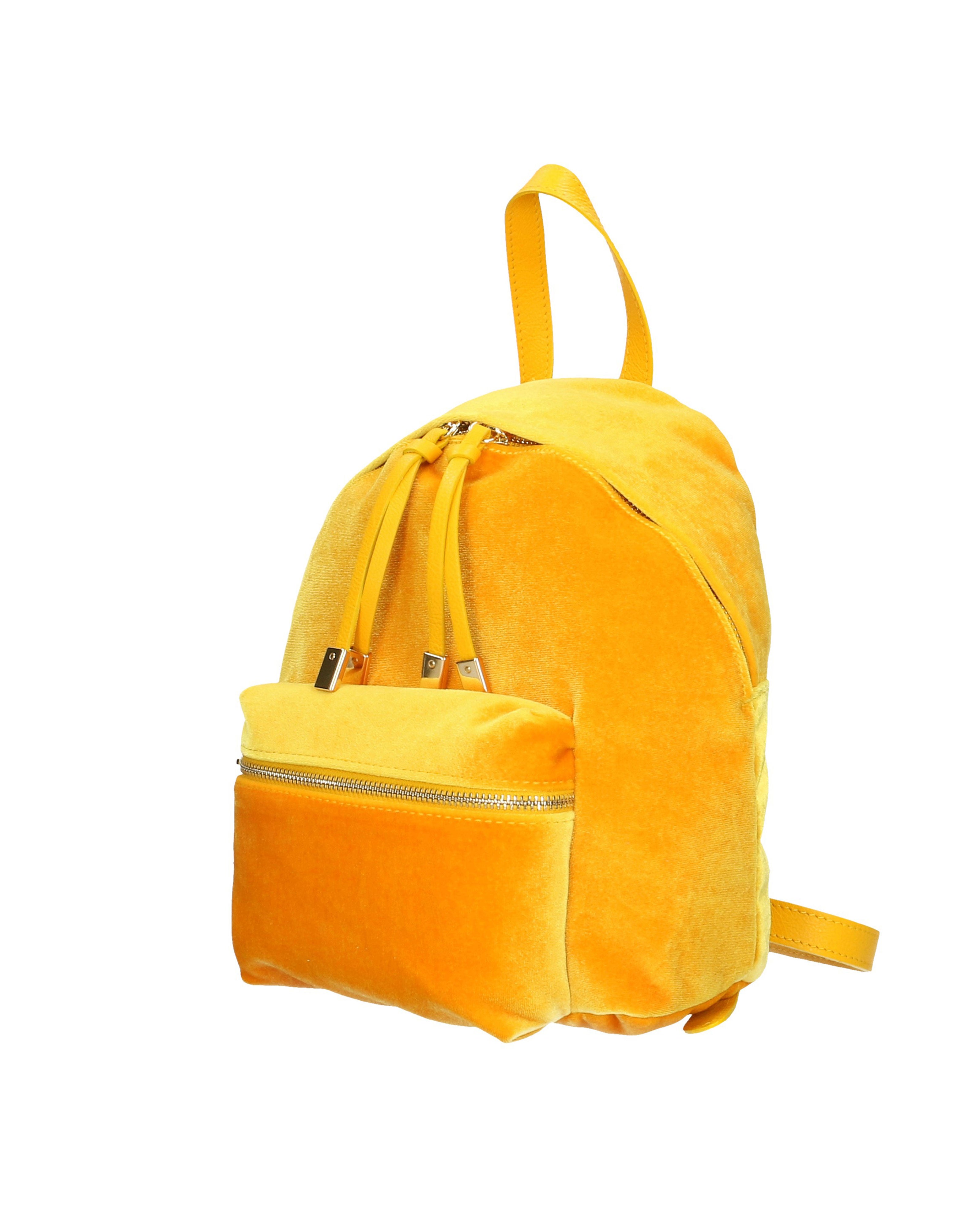 Belluno 8933-GIALLO Zaino da donna in velluto Gave Lux
