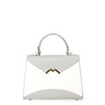 Auriga Chic Borsa a mano da donna Vera pelle 8924-BIANCO+GRIGIO Gave Lux