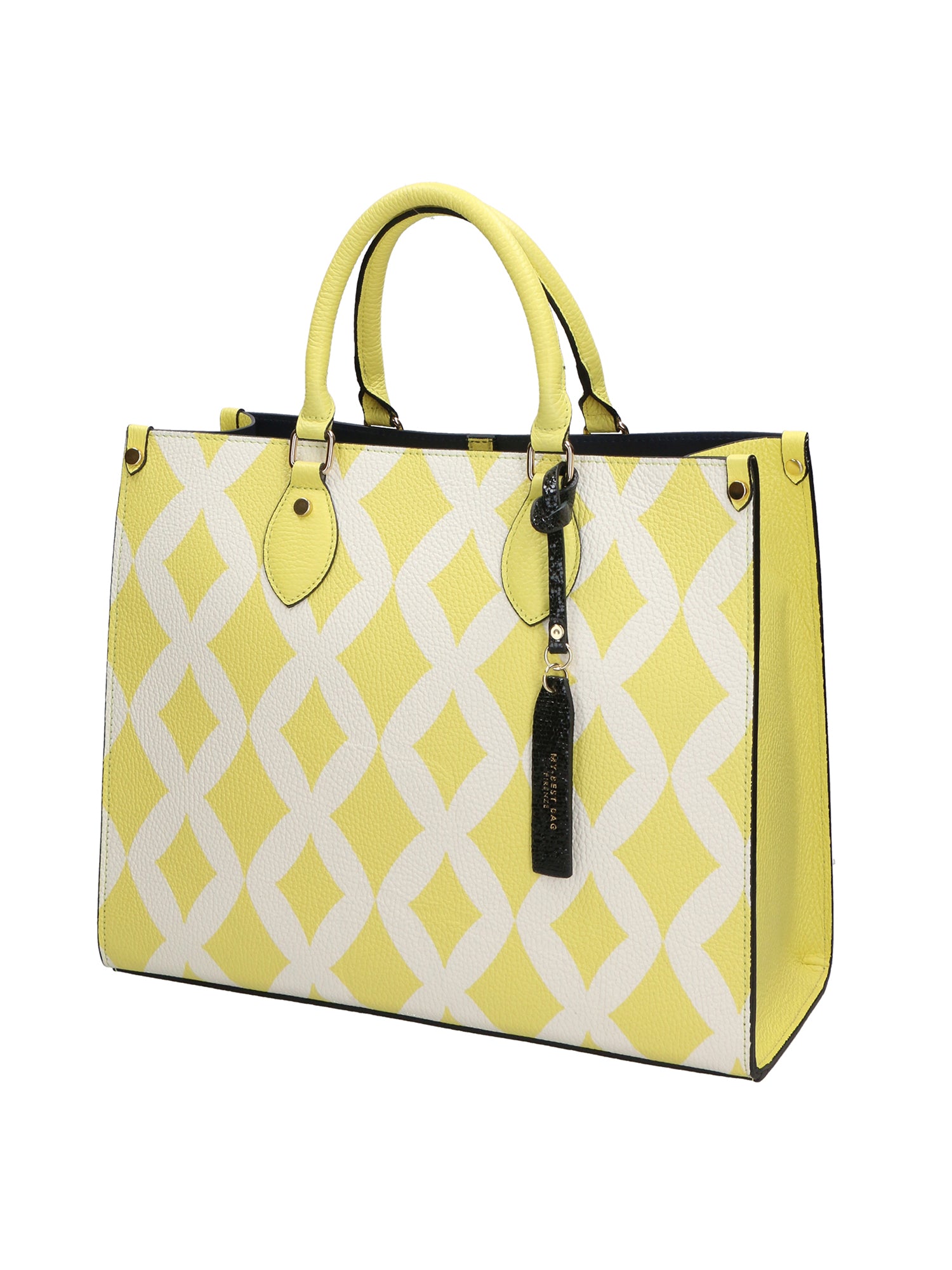 Borsa a mano da donna Vera pelle MYB-02995-SS-LIMONE My Best Bag