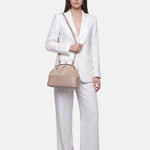 Borsa a Mano in Poliestere 100% Beige