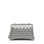 Borsa a mano da donna 100% Pvc FLAT RHOMBUS M-SILVER Marc Ellis