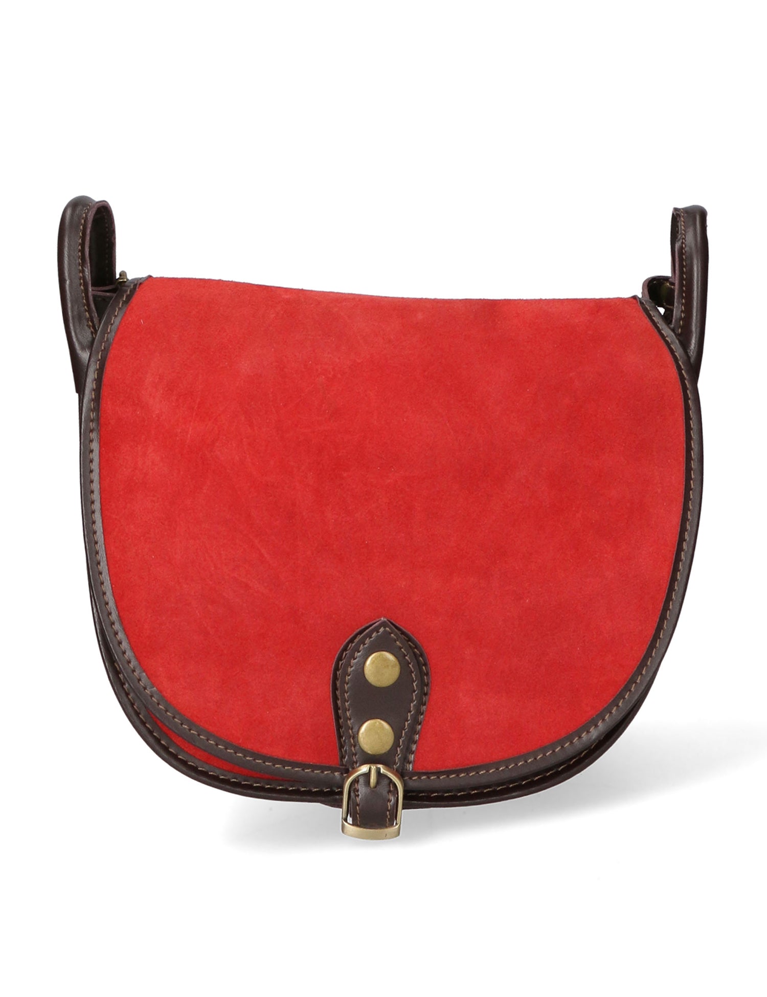 Brigitta Borsa a tracolla da donna Vera pelle 10026-ROSSO RED Gave Lux