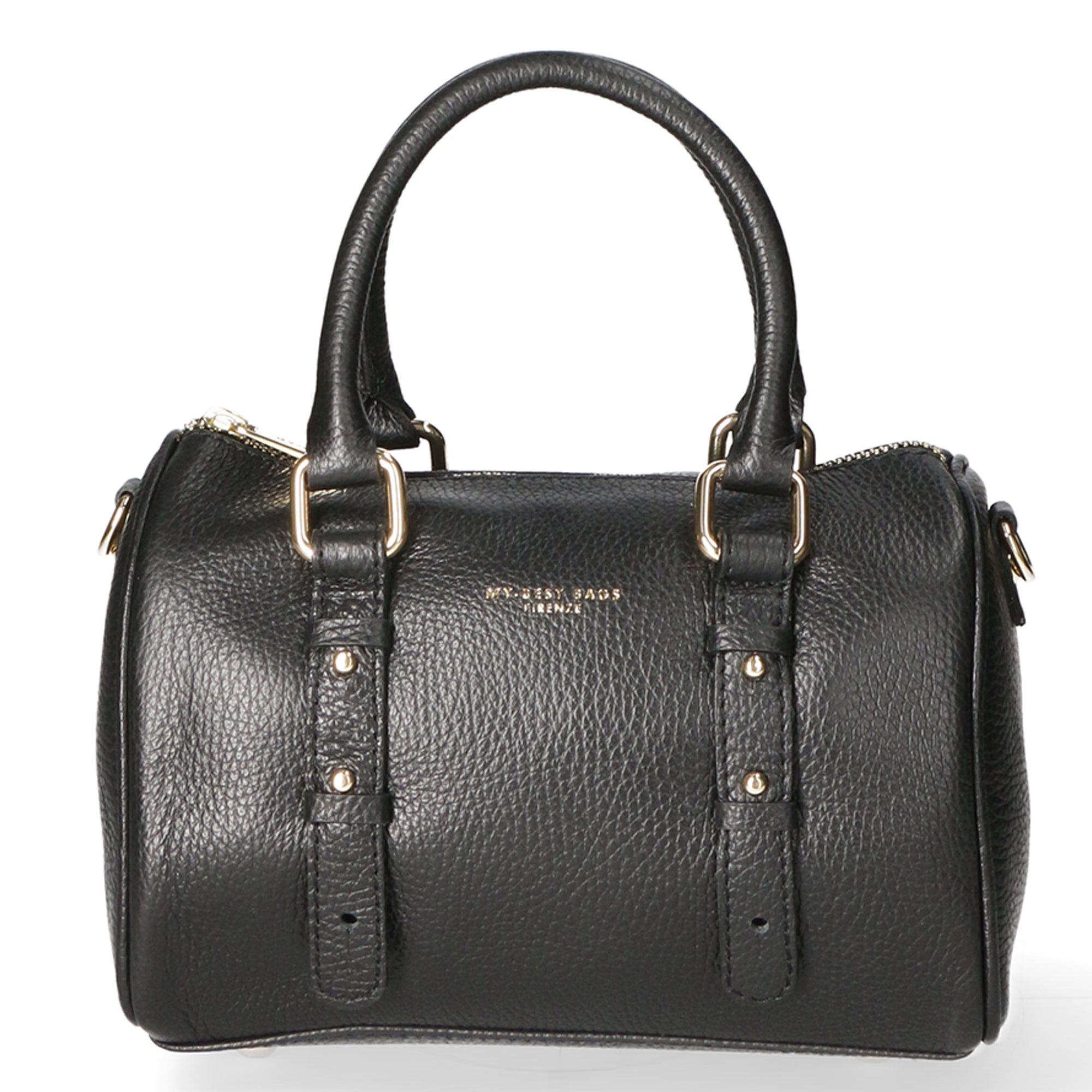 Borsa a tracolla da donna Vera pelle MYB-8023-FW-NERO My Best Bag