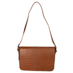Azzurra Borsa a spalla da donna Vera pelle croco 05699-C17 CUOIO COGNAC Gave Lux