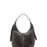 Borsa a spalla da donna 100% vera pelle 4607-NERO Alessia Firenze