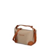 Borsa a Mano in 100% Pu Vegan Leather Beige