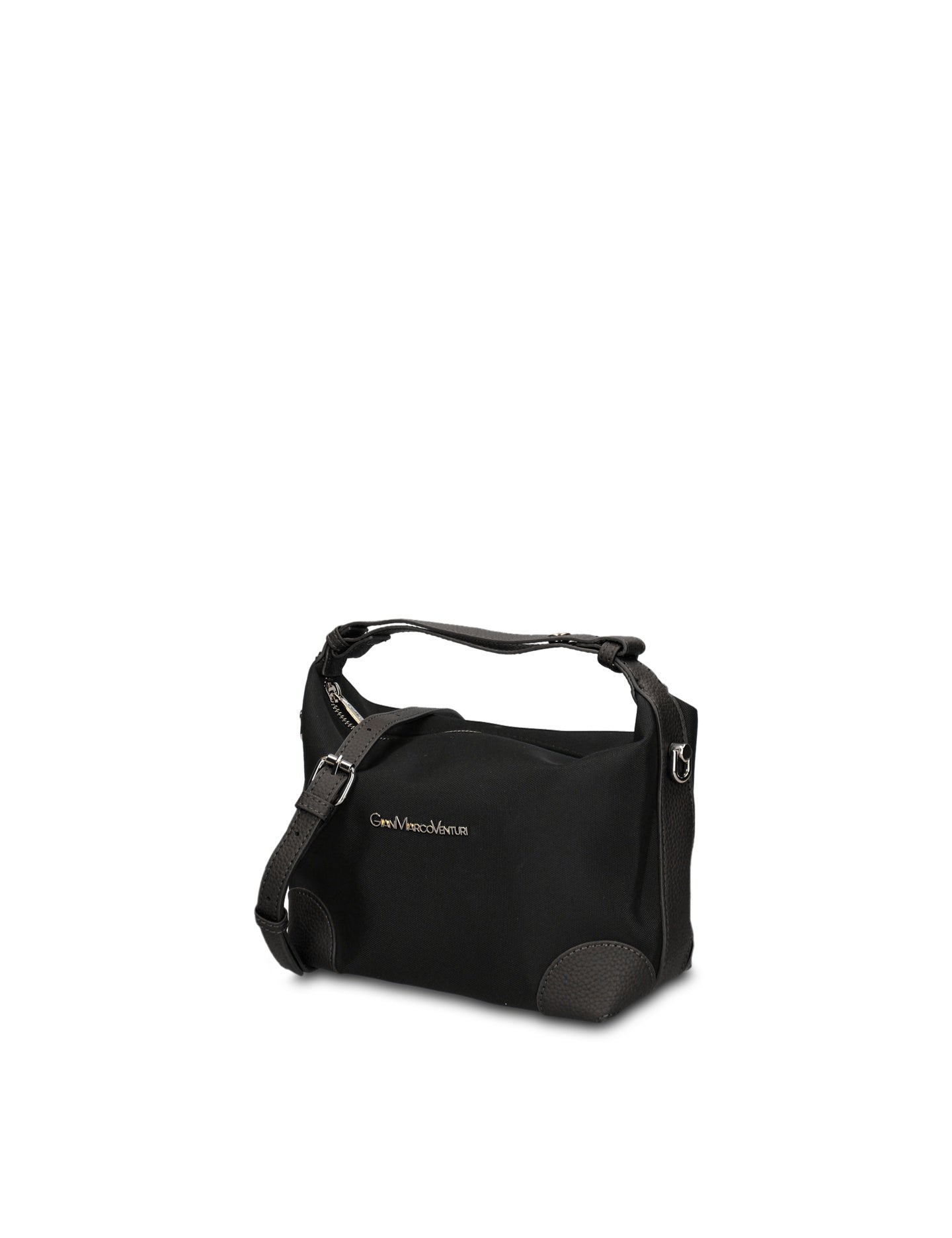 Borsa a Mano in 100% Pu Vegan Leather Nero