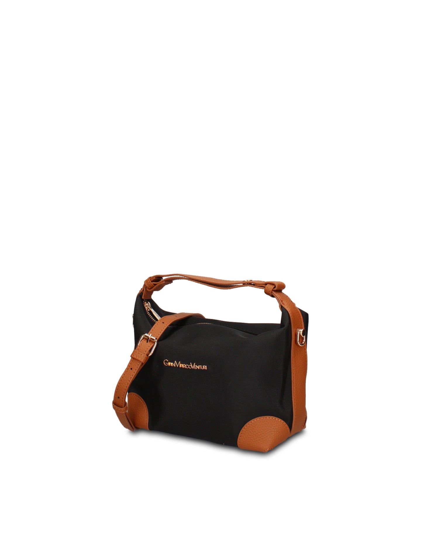Borsa a Mano in 100% Pu Vegan Leather Nero