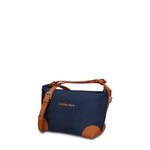 Borsa a Mano in 100% Pu Vegan Leather Blu Scuro