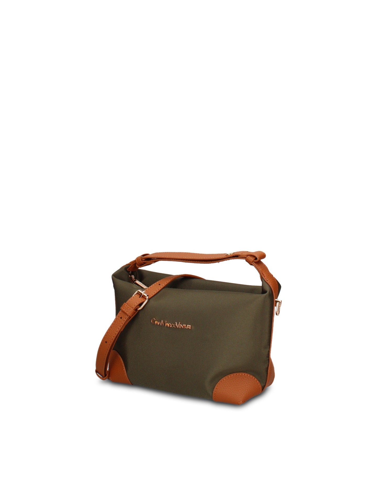 Borsa a Mano in 100% Pu Vegan Leather Verde