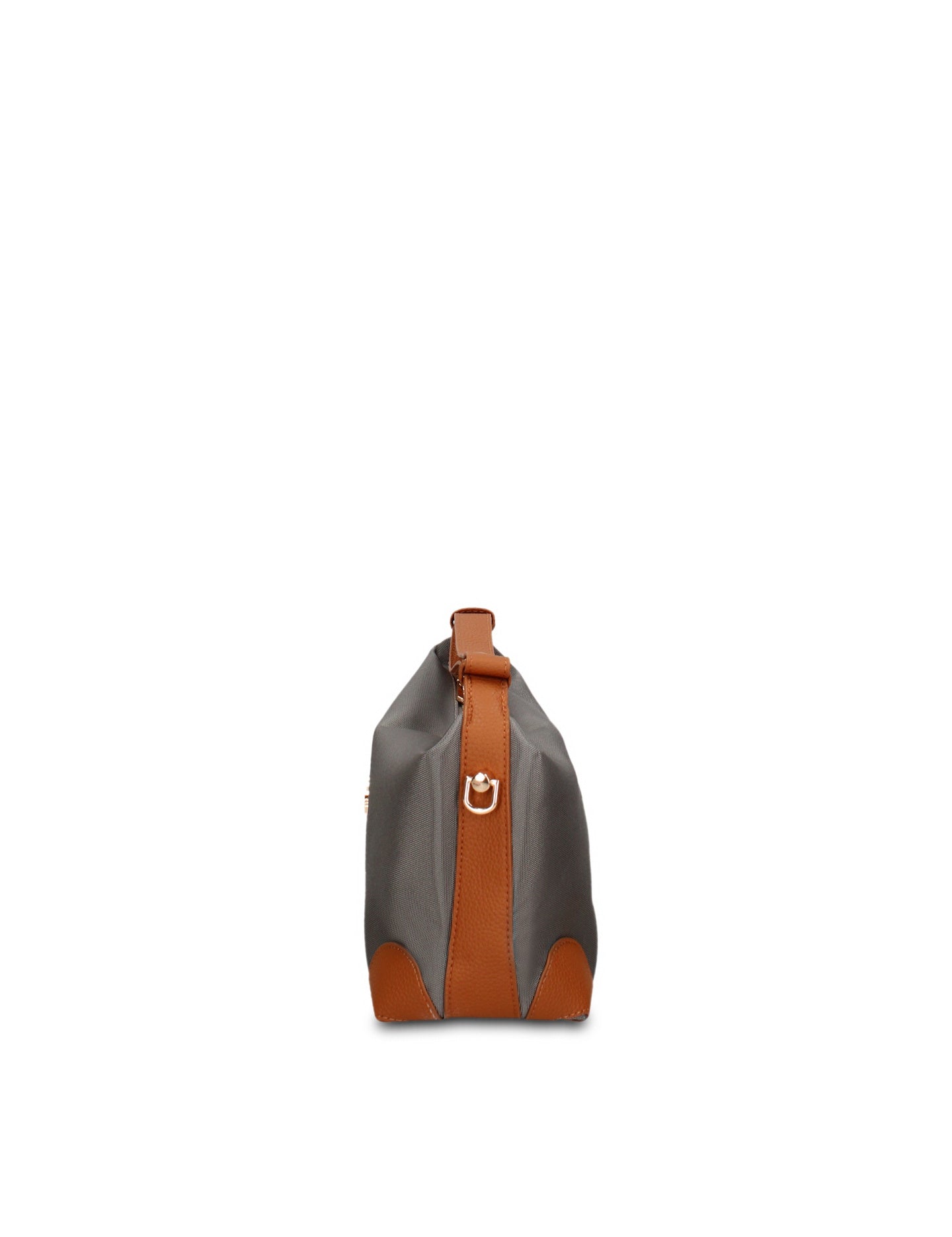 Borsa a Mano in 100% Pu Vegan Leather Grigio
